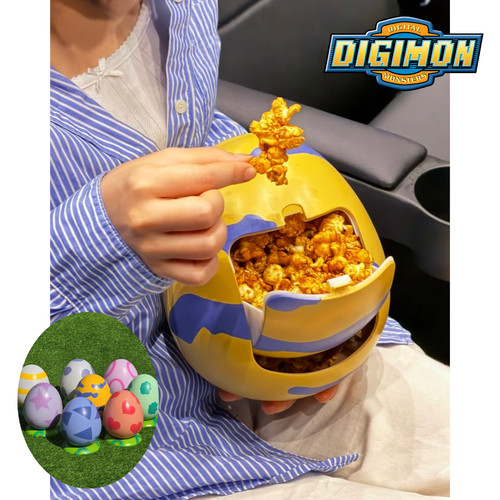Secchiello popcorn digimon - popcorn,
